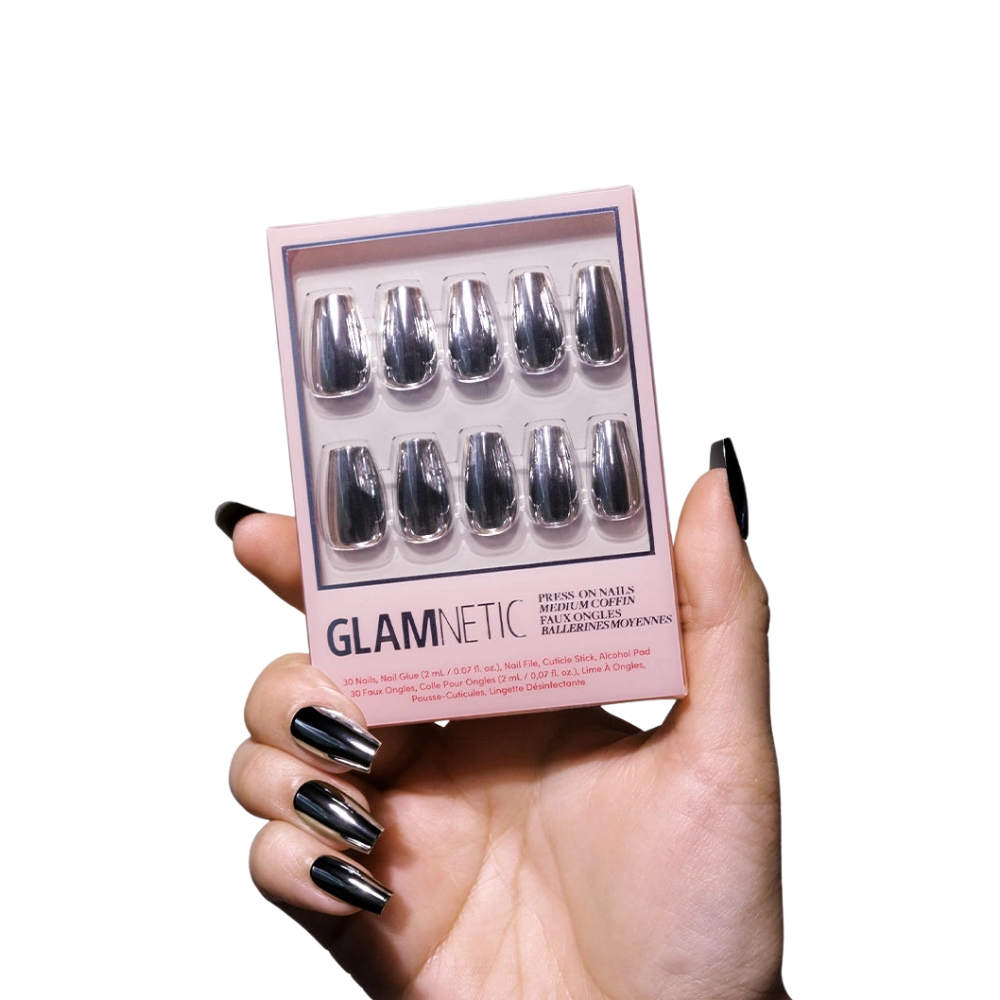 Gunmetal Press on Nails