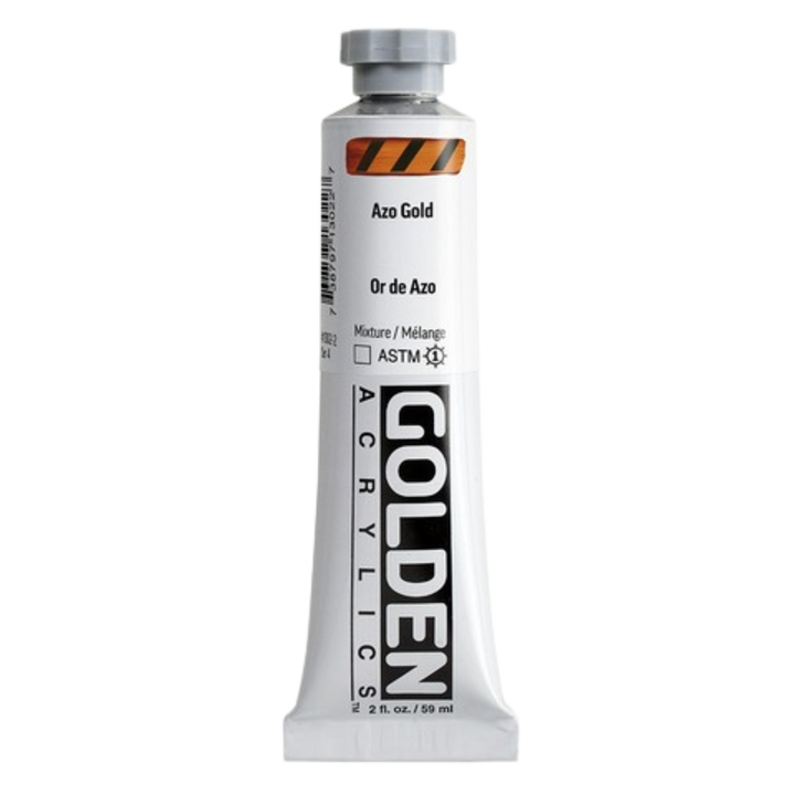Heavy Body Acrylic 2oz Azo Gold