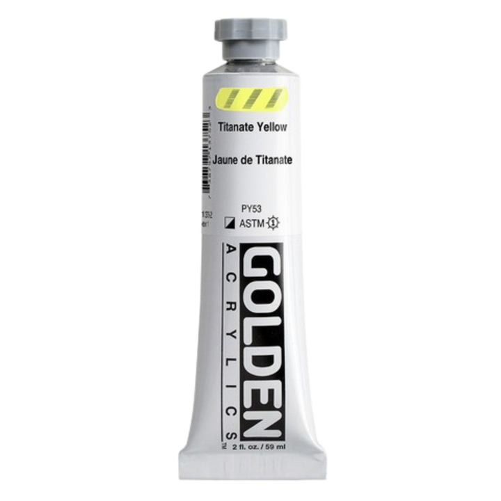 Heavy Body Acrylic 2oz Titanate Yellow