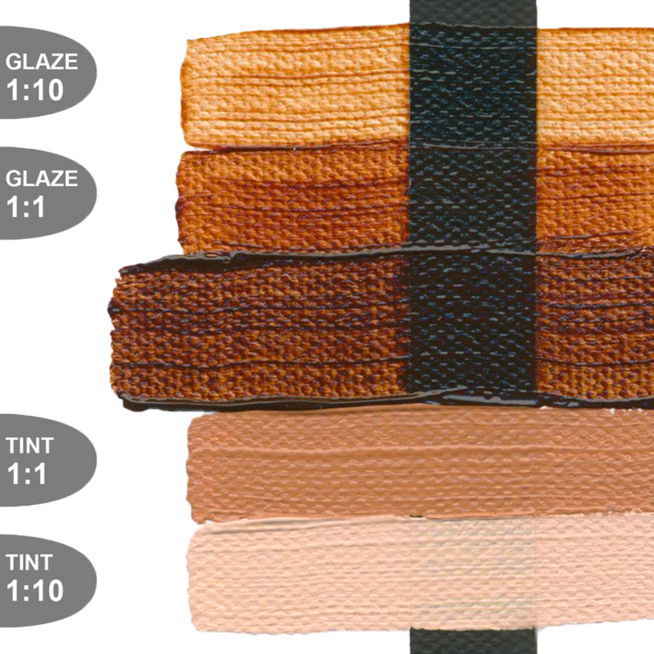Heavy Body Acrylic 2oz Transparent Brown Iron Oxide