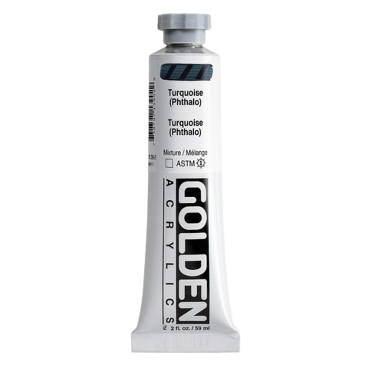 Heavy Body Acrylic 2oz Turquoise Phthalo