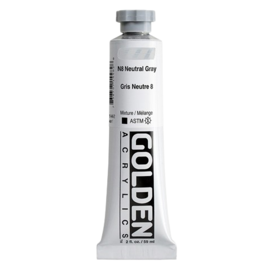 Heavy Body Acrylic 2oz Neutral Gray N8