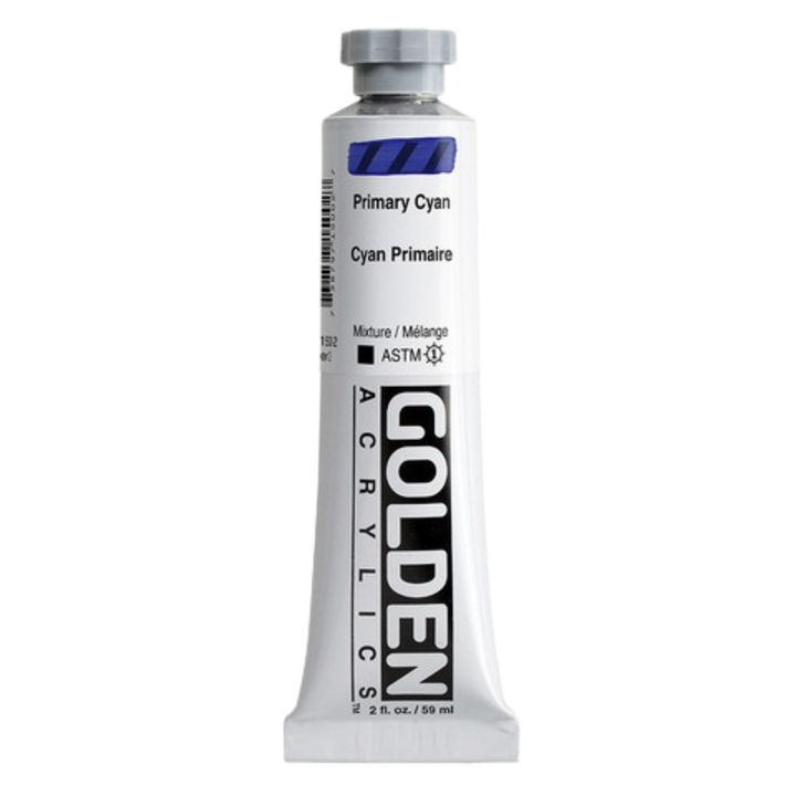 Heavy Body Acrylic 2oz Primary Cyan