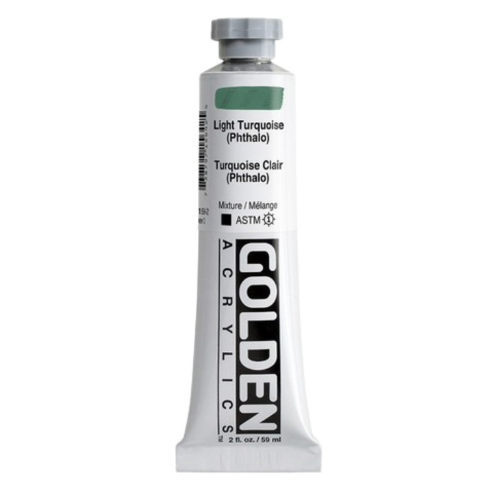 Heavy Body Acrylic 2oz Light Turquiose Phthalo
