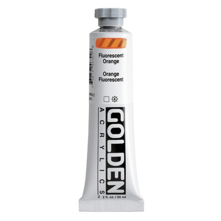 Heavy Body Acrylic 2oz Fluorescent Orange