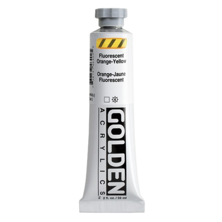 Heavy Body Acrylic 2oz Fluorescent Orange-Yellow