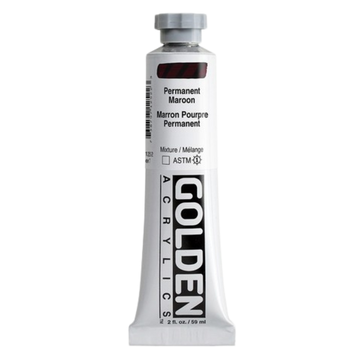 Heavy Body Acrylic 2oz Permanent Maroon