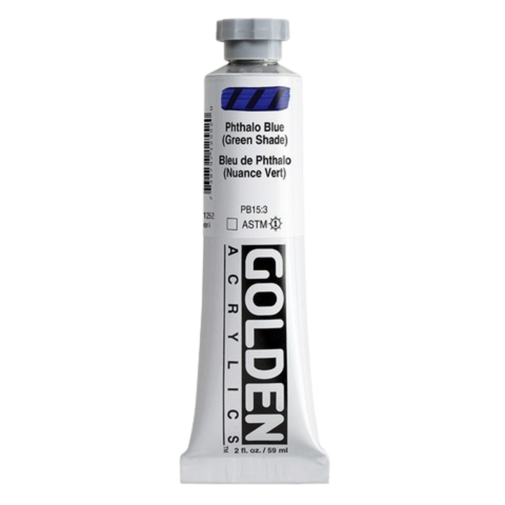 Heavy Body Acrylic 2oz Phthalo Blue Green Shade