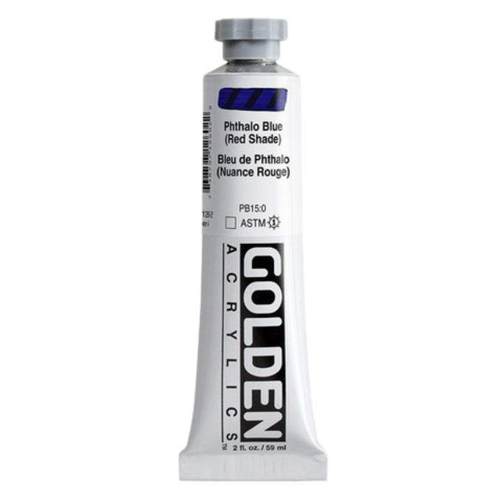 Heavy Body Acrylic 2oz Phthalo Blue Red Shade