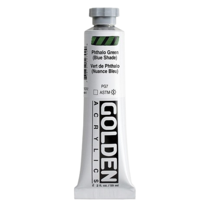 Heavy Body Acrylic 2oz Phthalo Green Blue Shade