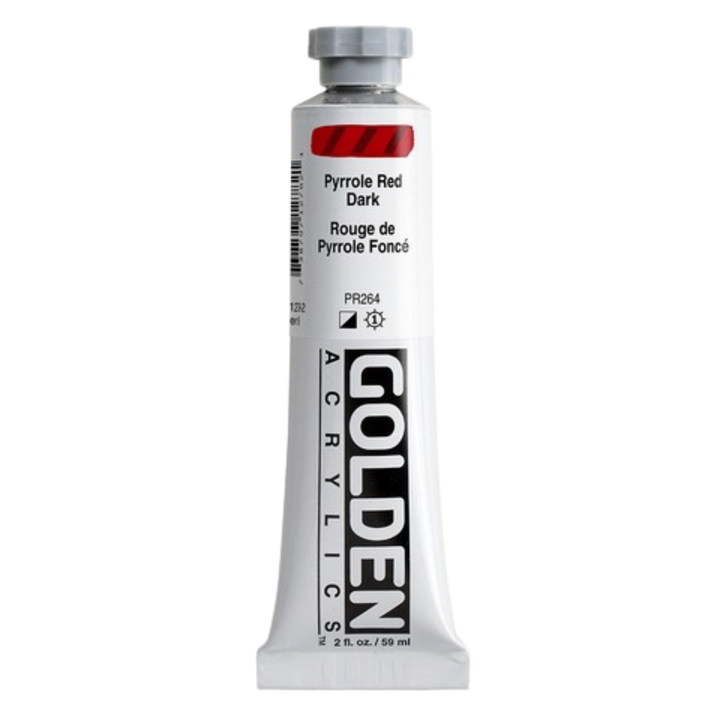 Heavy Body Acrylic 2oz Pyrrole Red Dark