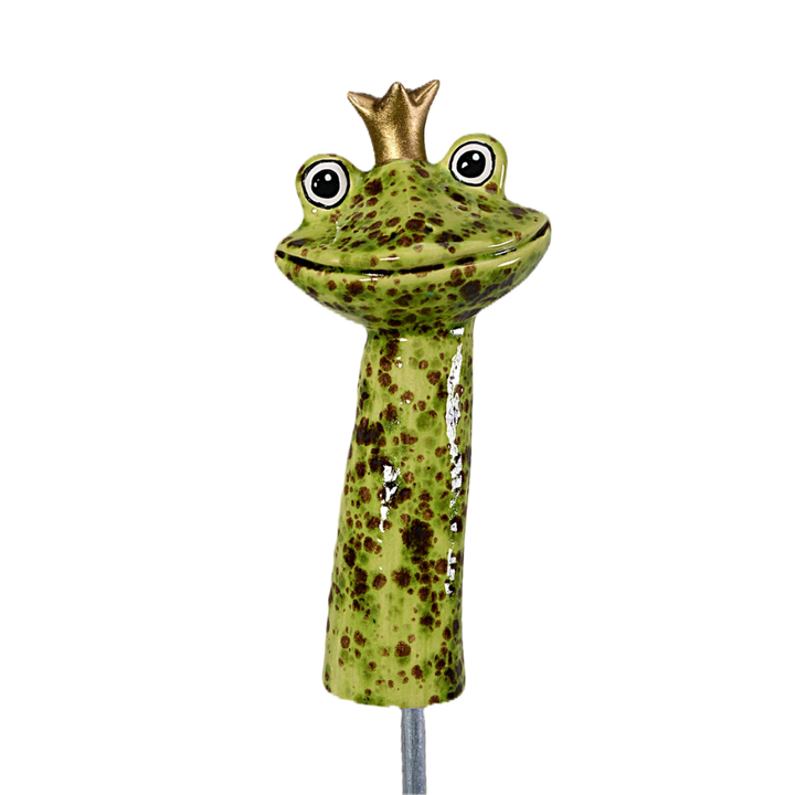 Frog Prince Plant Stake