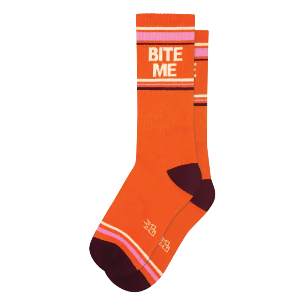 Bite Me Gym Crew Socks