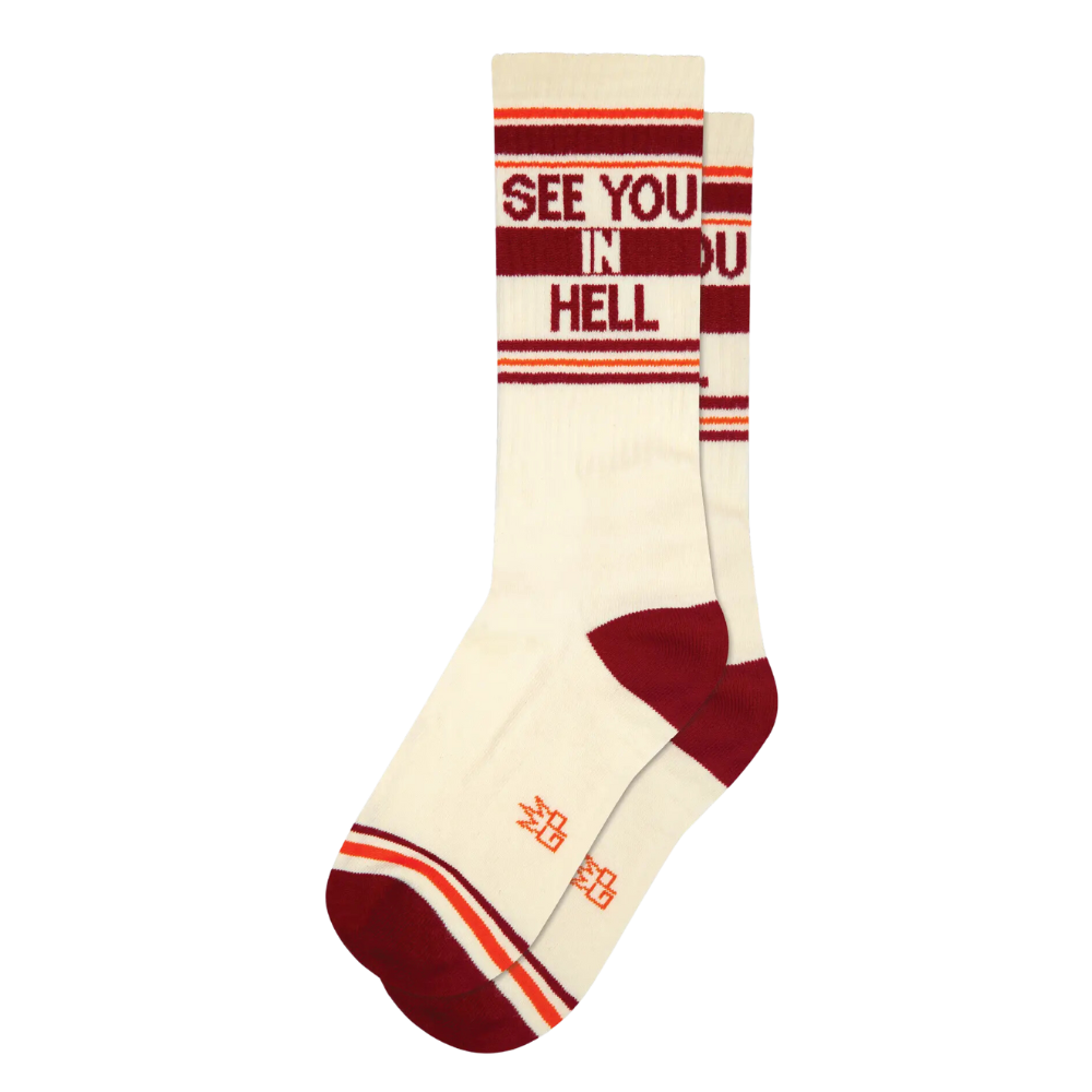 See You in Hell Gym Crew Socks