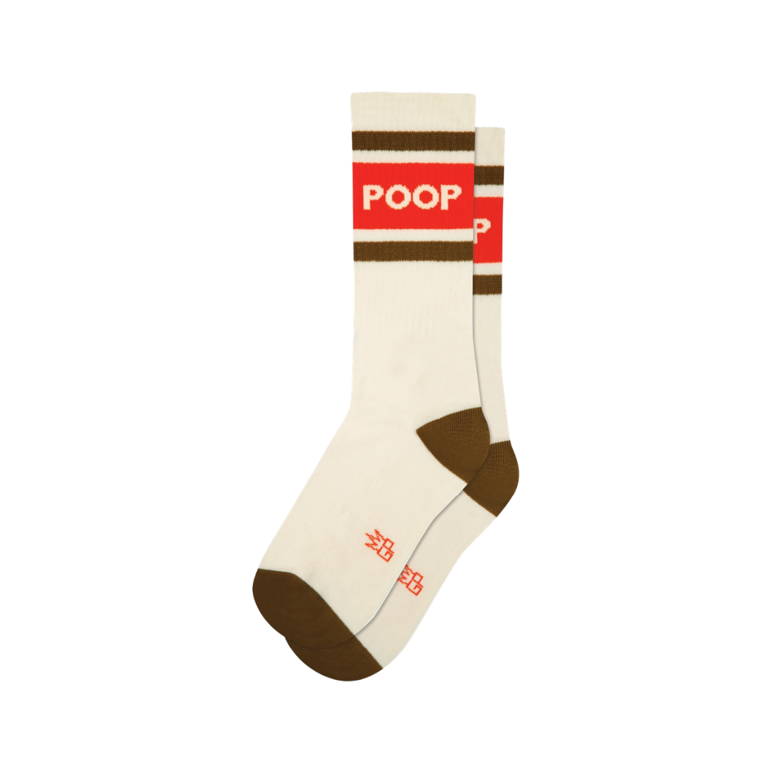 Poop Gym Crew Socks