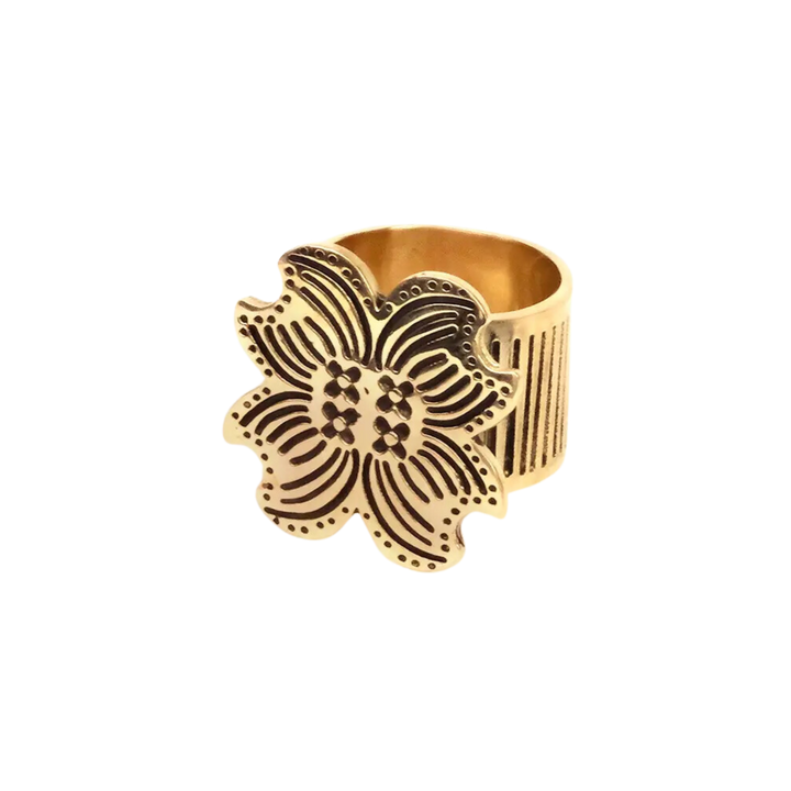 Amy Brass Bandana Slide Ring