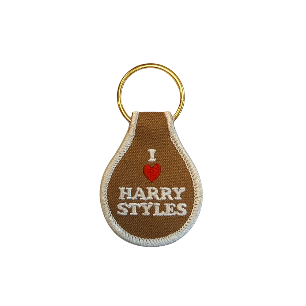 I Love Harry Styles Embroidered Key Tag