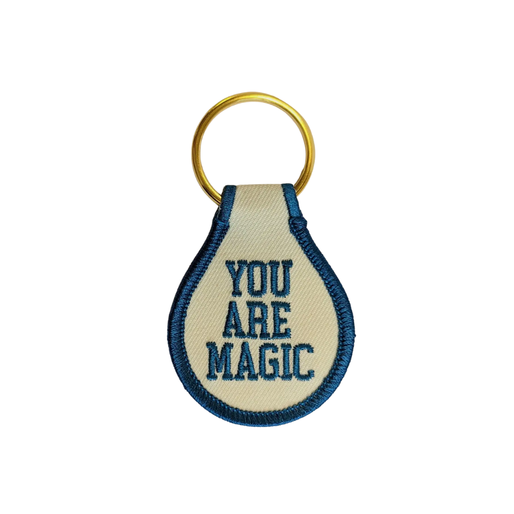 You Are Magic Embroidered Key Tag