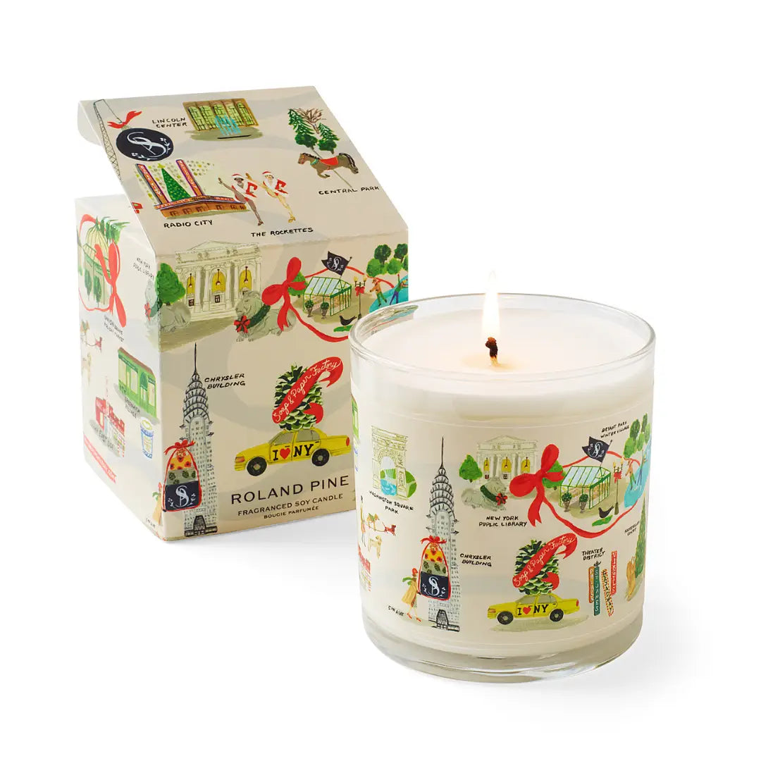 Holiday in New York Roland Pine Single-Wick Candle