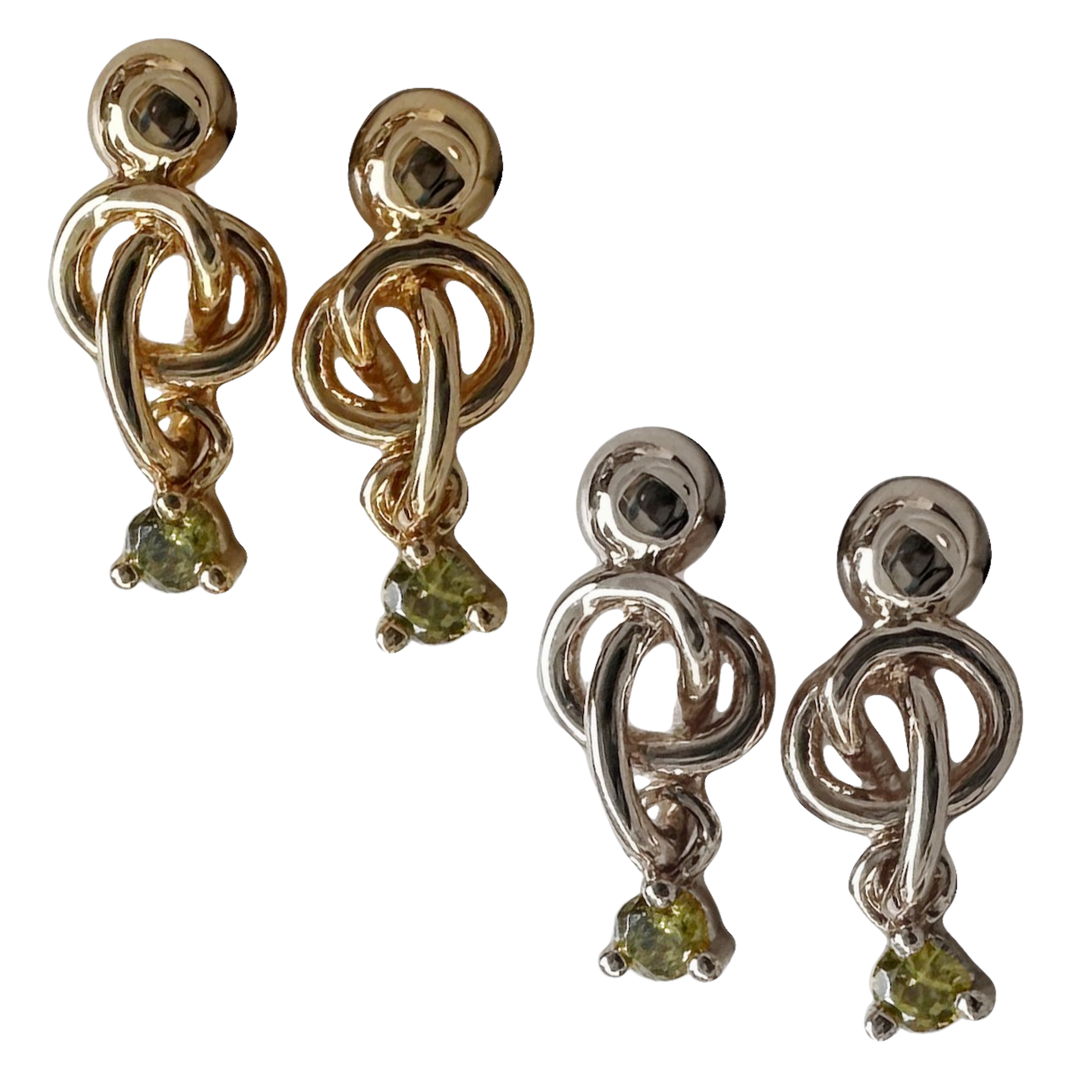 Knotty Serpent Earrings