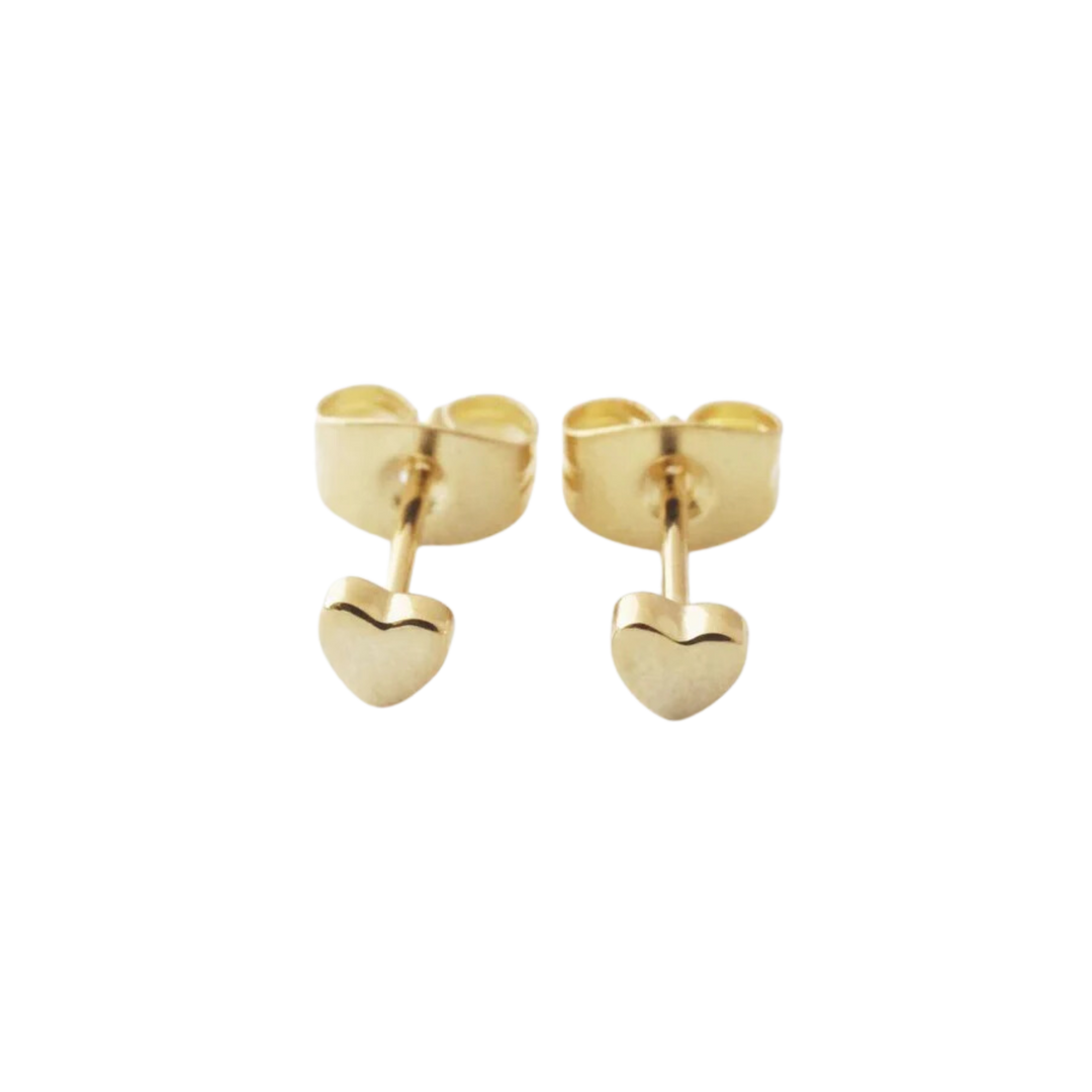Mini Heart Stud Earrings