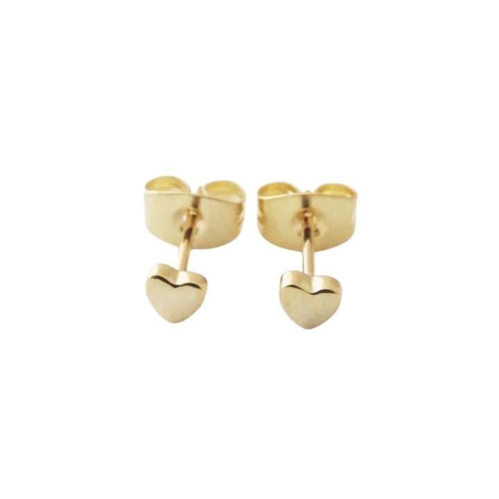 Mini Heart Stud Earrings