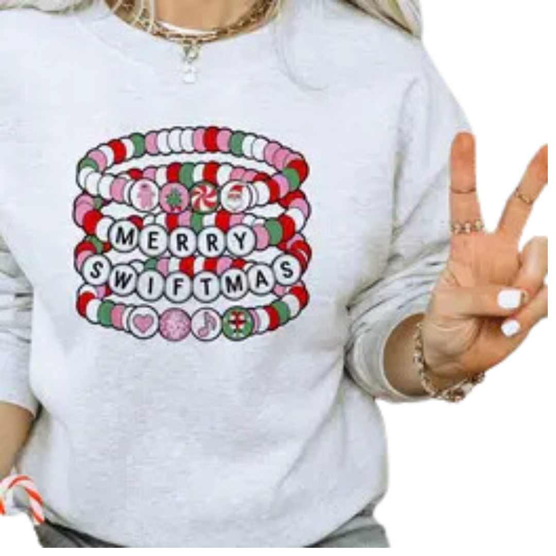 Merry Swiftmas Bracelets - Taylor Christmas Sweatshirt