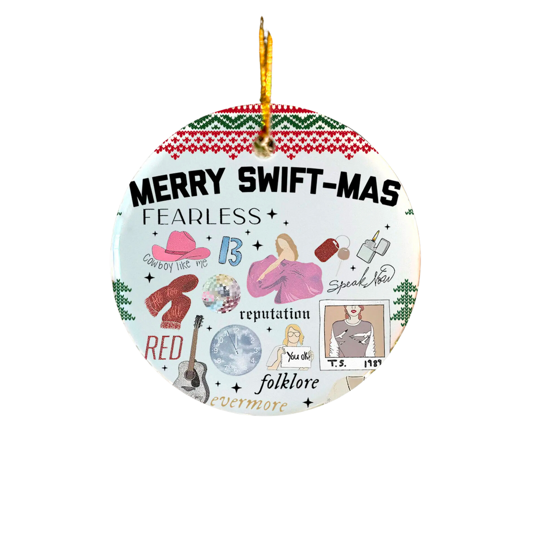 Merry Swift-mas Christmas Ornament