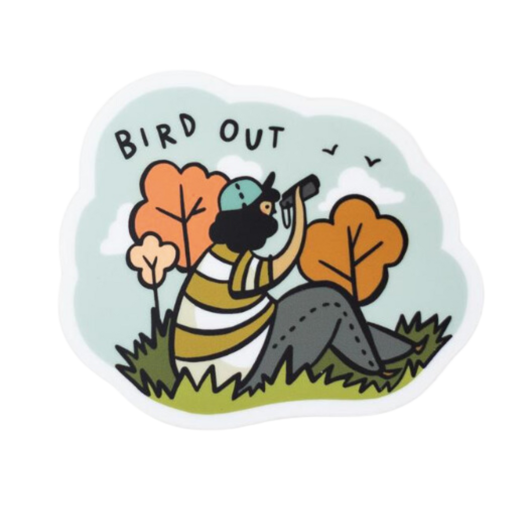 Bird Out Sticker