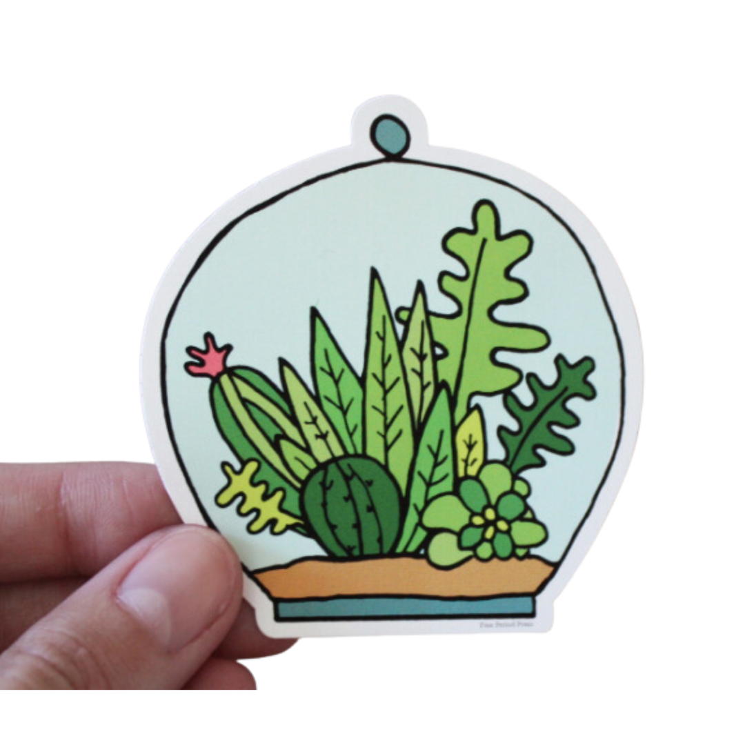 Succulent Terrarium Sticker
