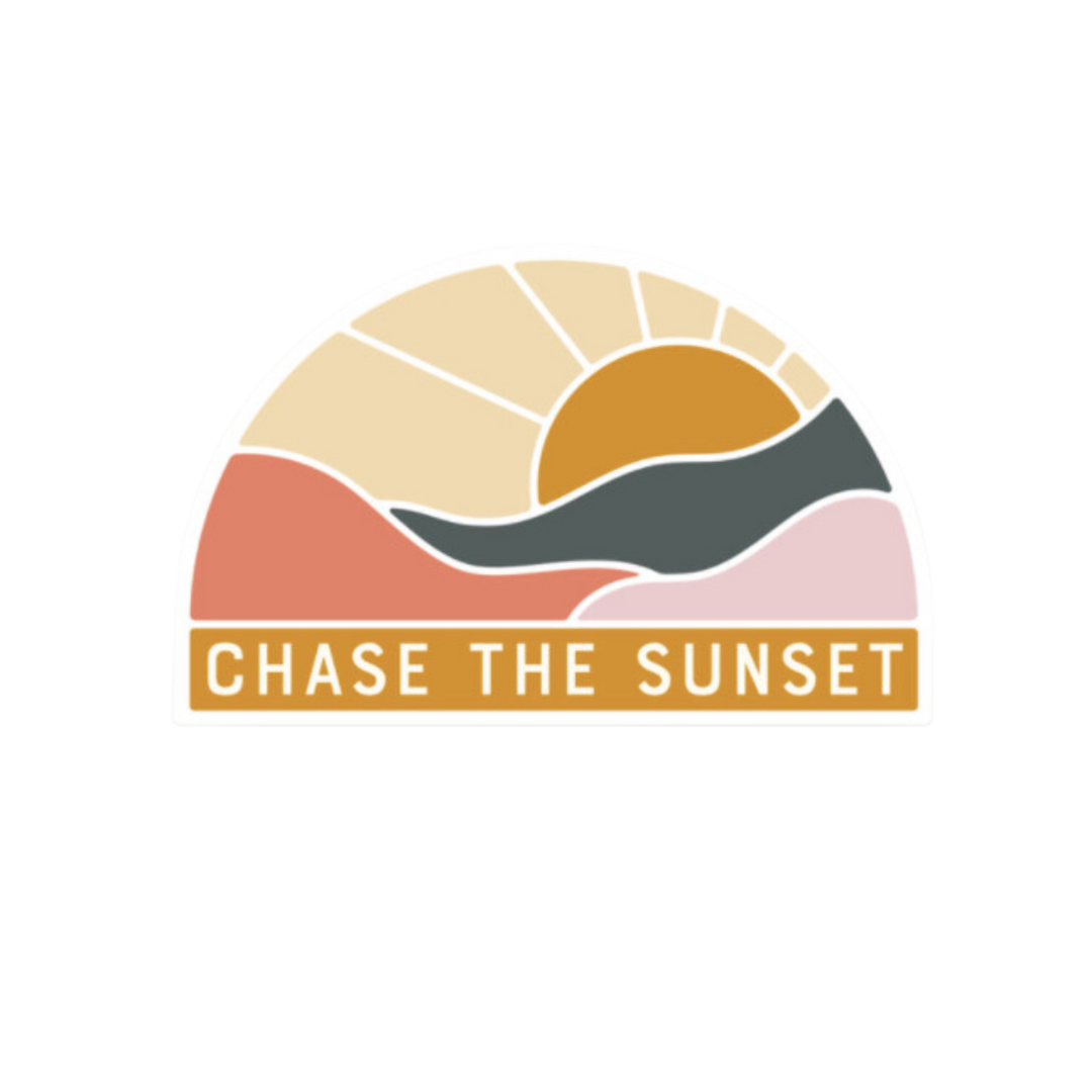 Chase the Sunset Sticker