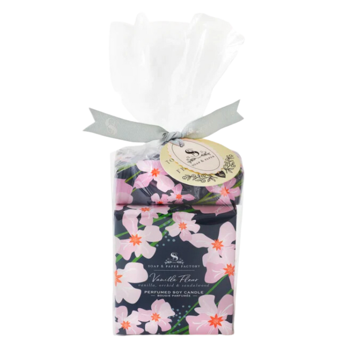 Vanilla Fleur Soy Candle & Soap Gift Set