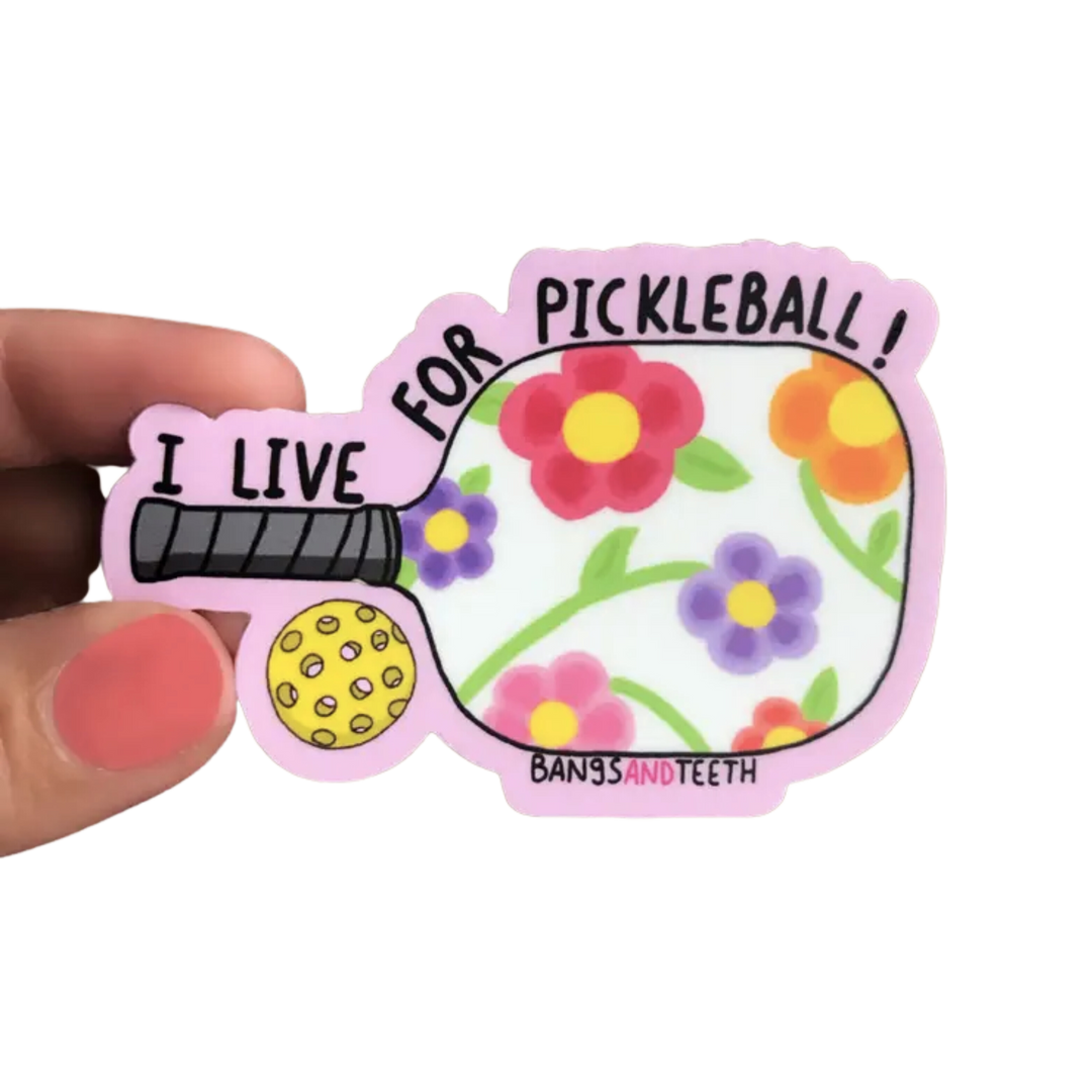 I Live For Pickleball Sticker