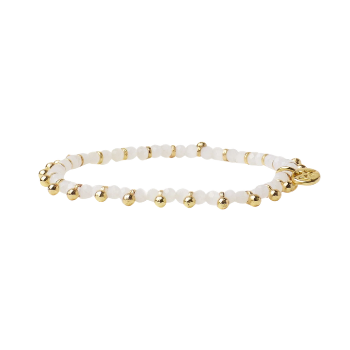 Kami Crystal With Brass Charm Bracelet