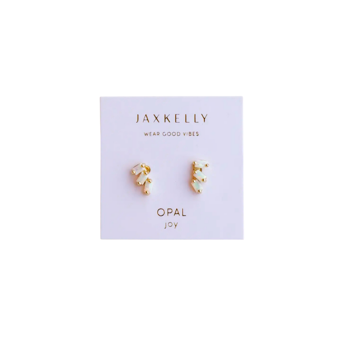 Opal Offset Trio Stud Stack