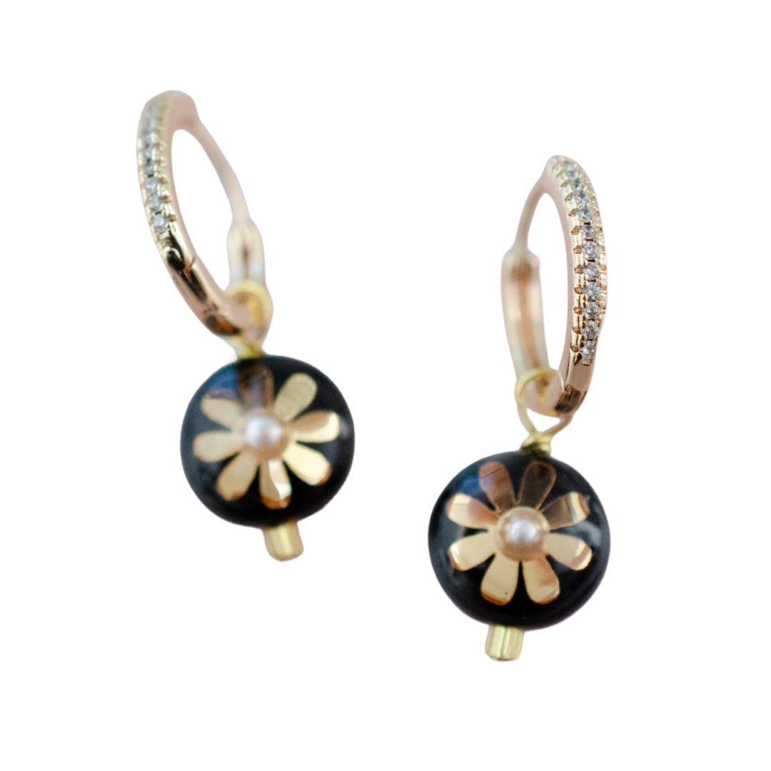 Mira Flower Dangle Earrings