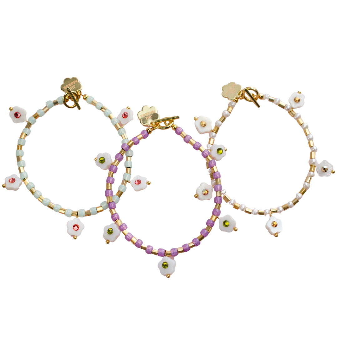 Willow Flower Charm Bracelet