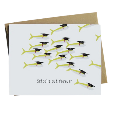 School of Fish Graduation Card