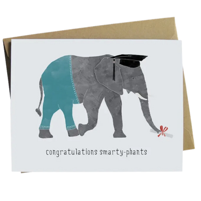 Elephant Graduation Card