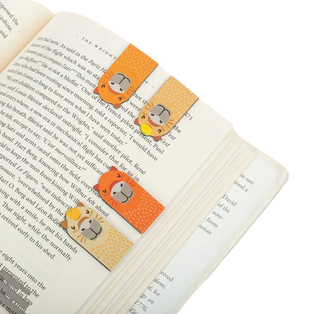 Capybara Magnetic Bookmarks (4ct)