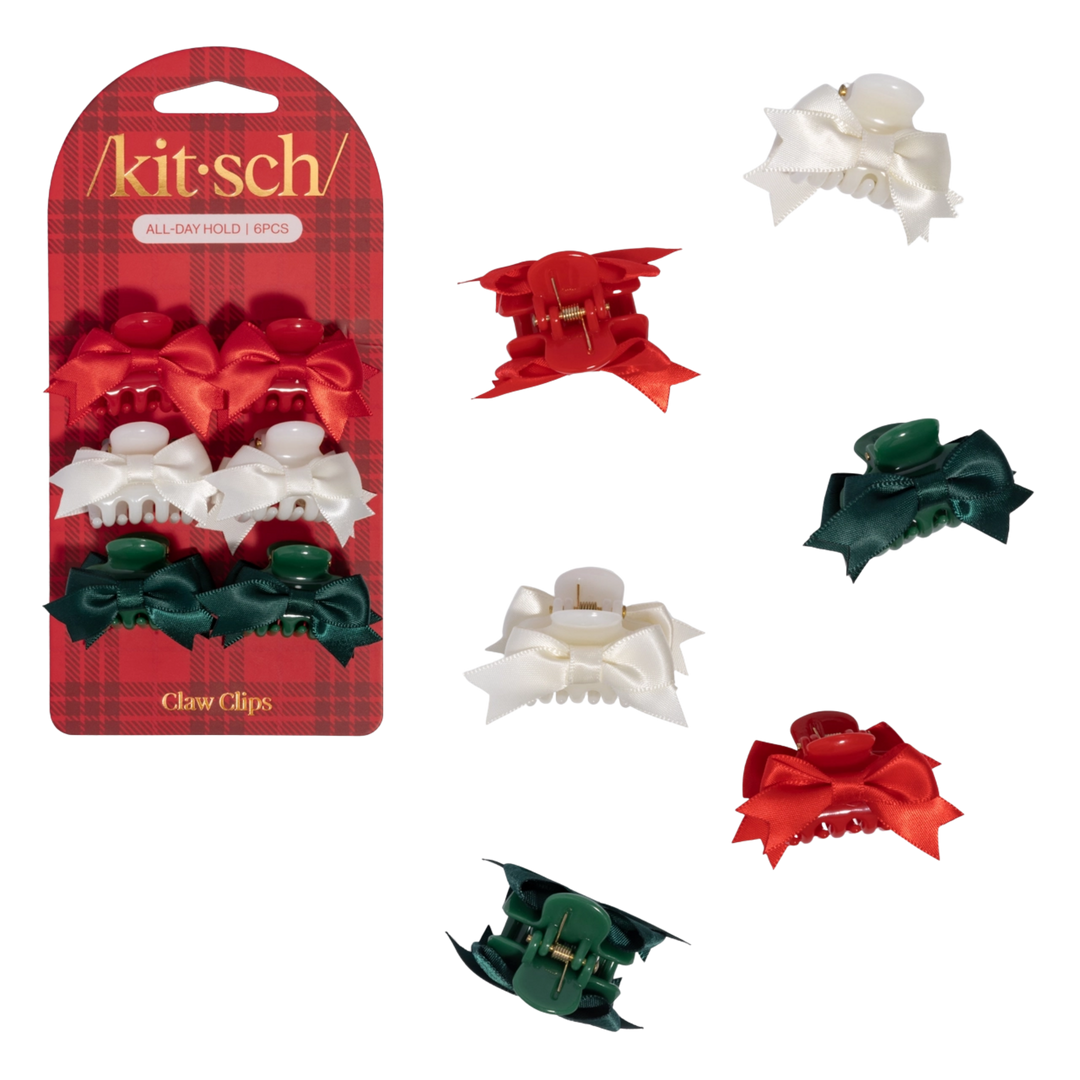 Mini Claw Clip 6pc Set - Holiday