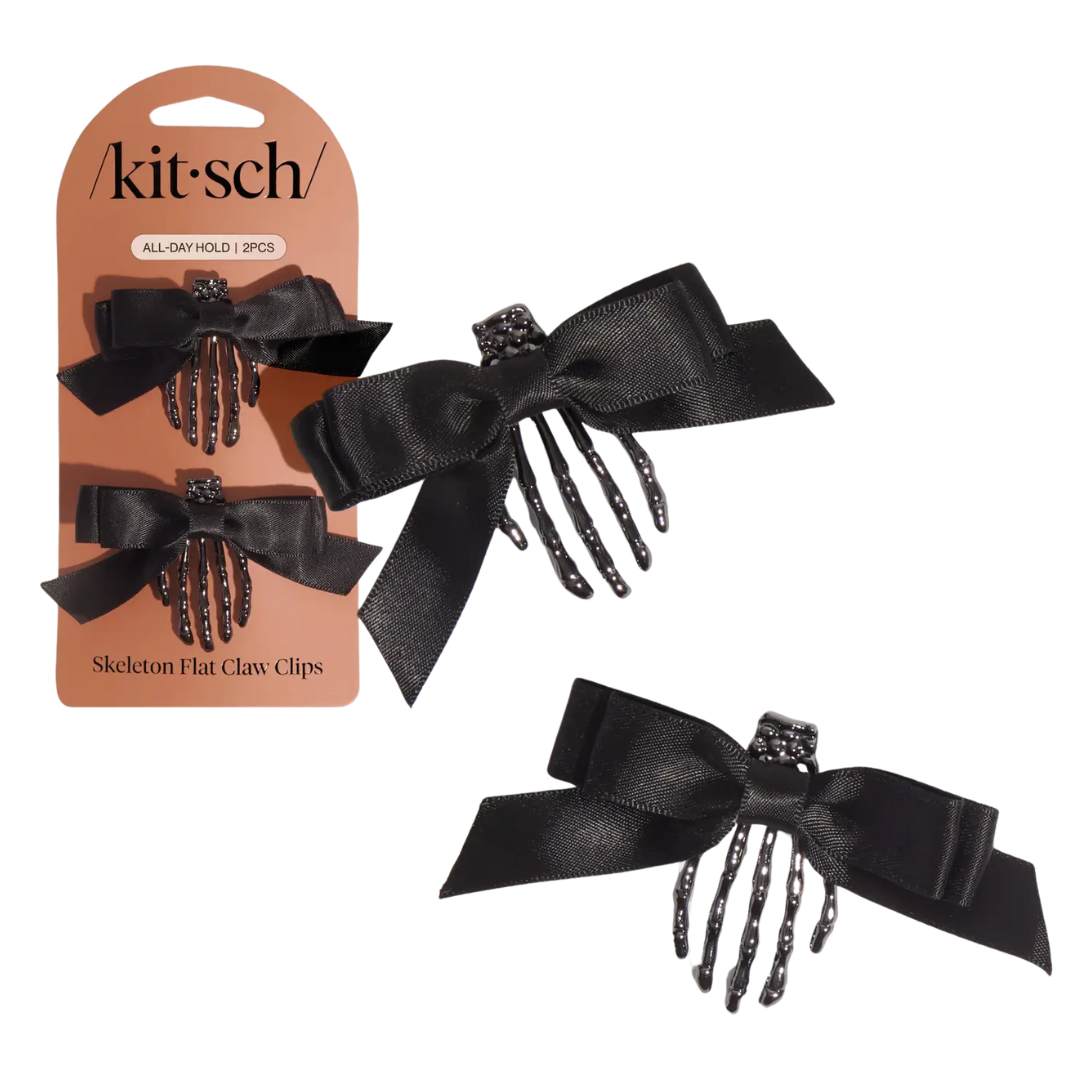 Skeleton Flat Claw Clips 2pc Set