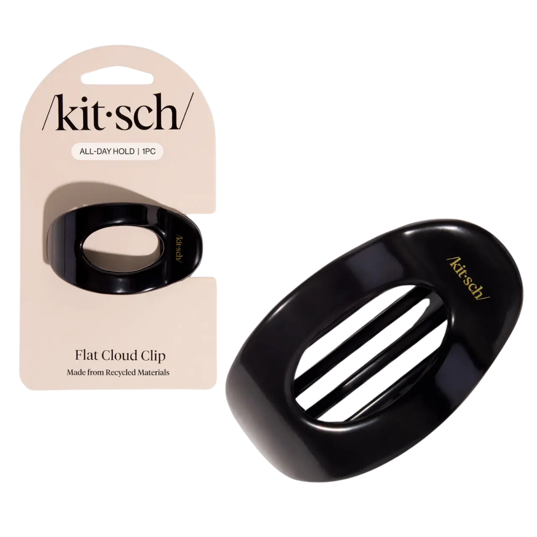 Black Flat Cloud Clip - Small