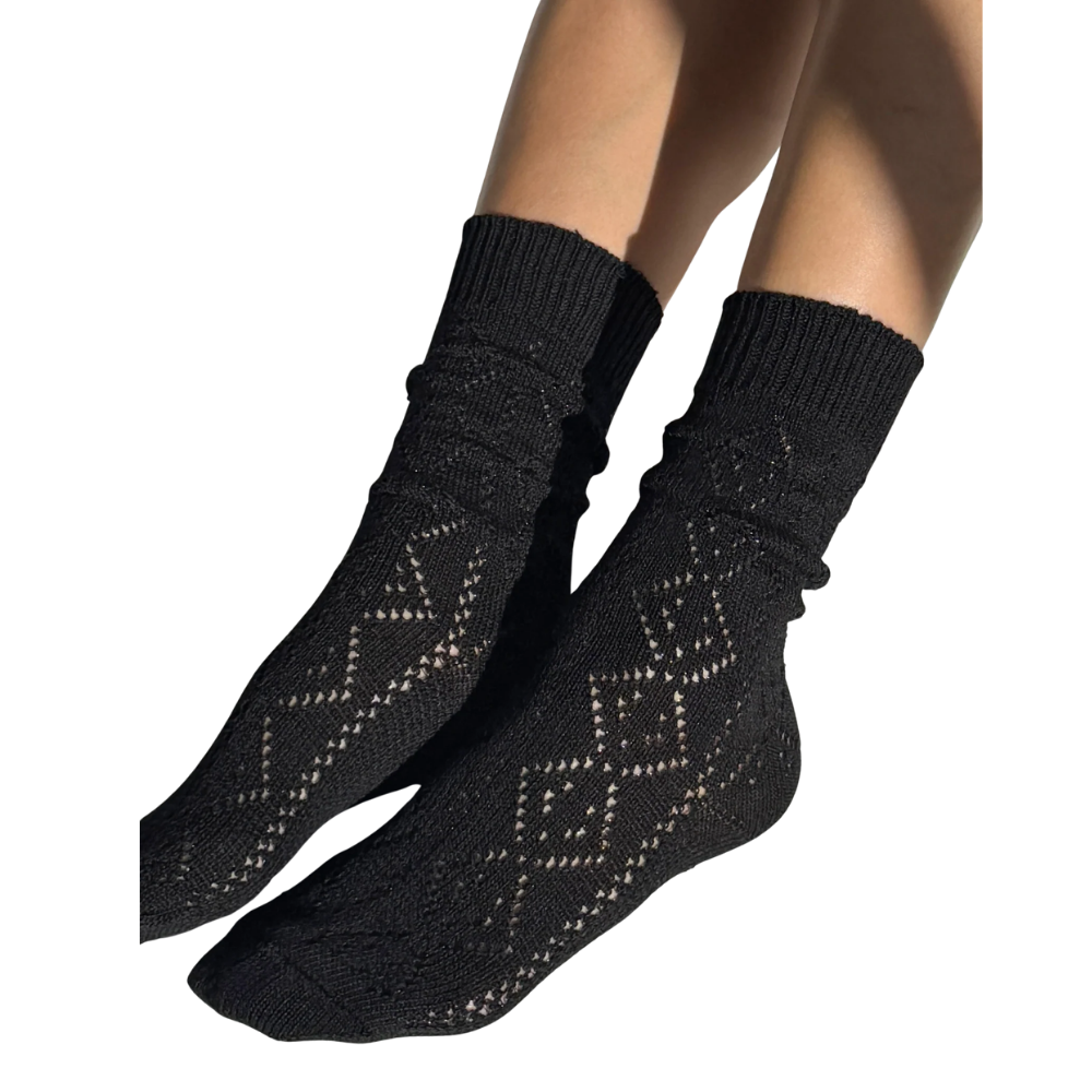Modal Eyelet Socks
