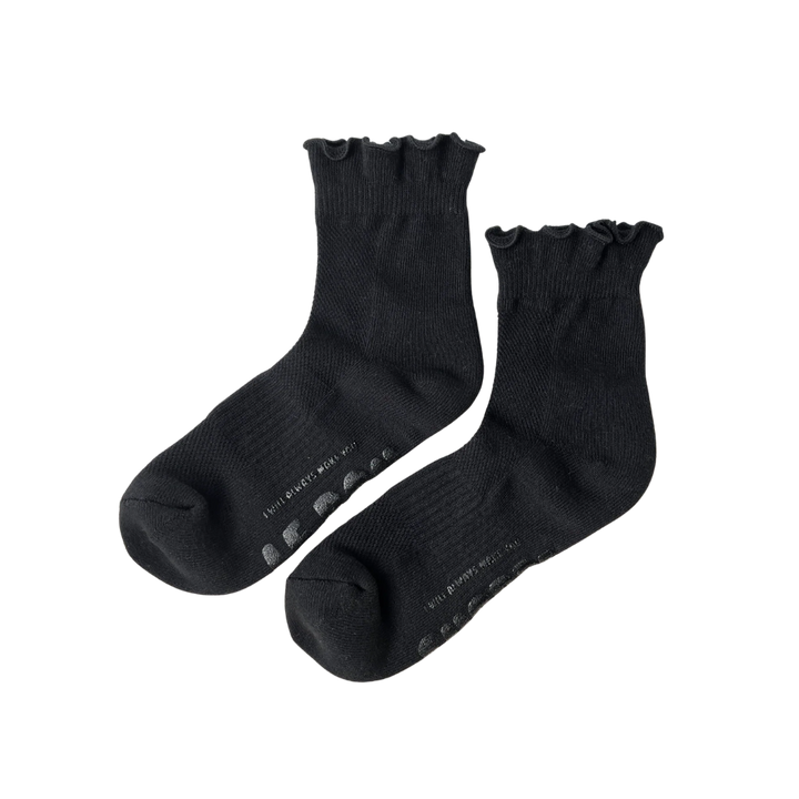Ruffled Hugger Crew Socks