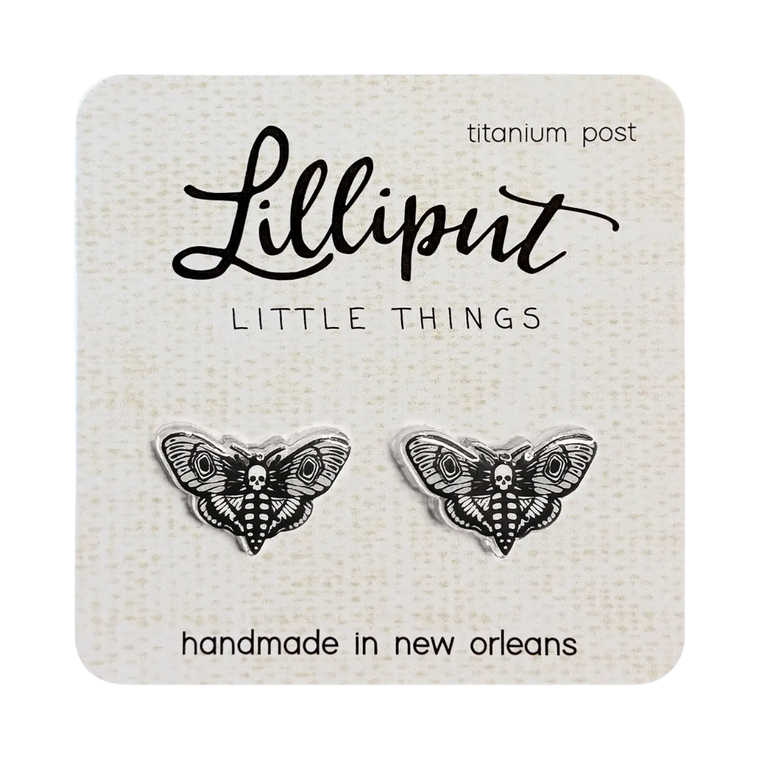 Death's Head Moth Earrings