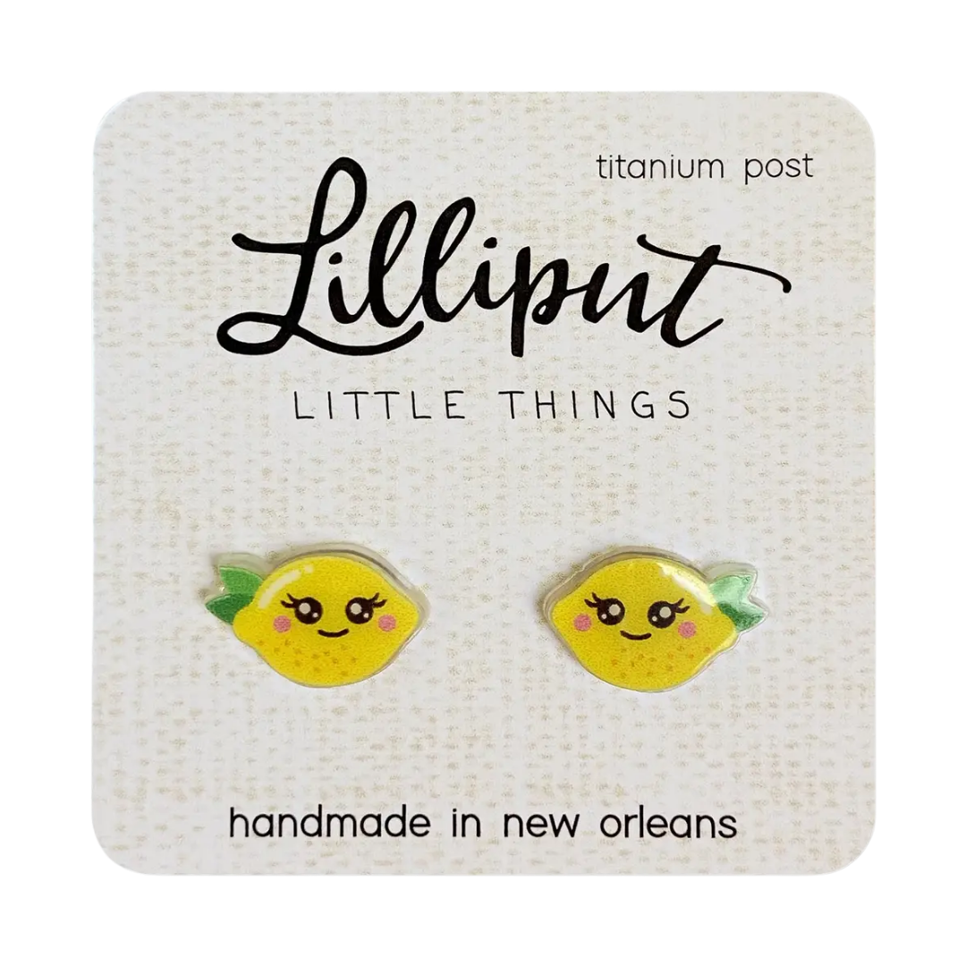 Kawaii Lemon Earrings