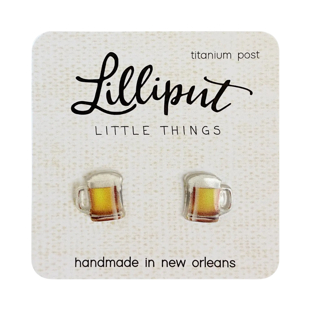 Beer Mug Earrings