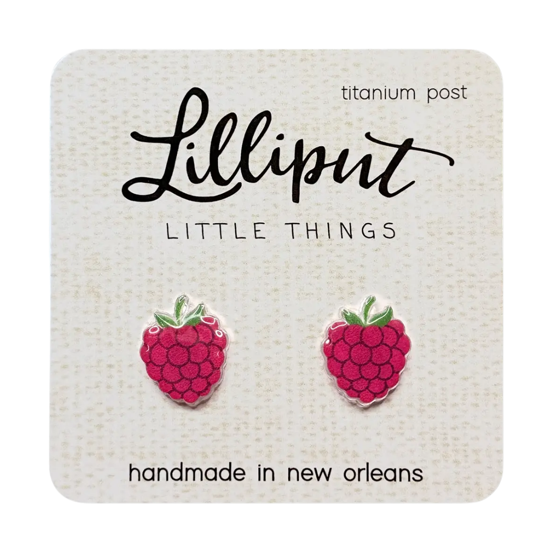 Raspberry Earrings