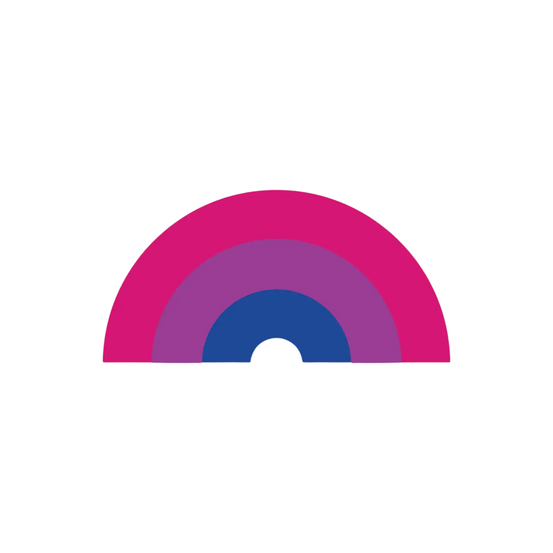 Bisexual Pride Rainbow Sticker